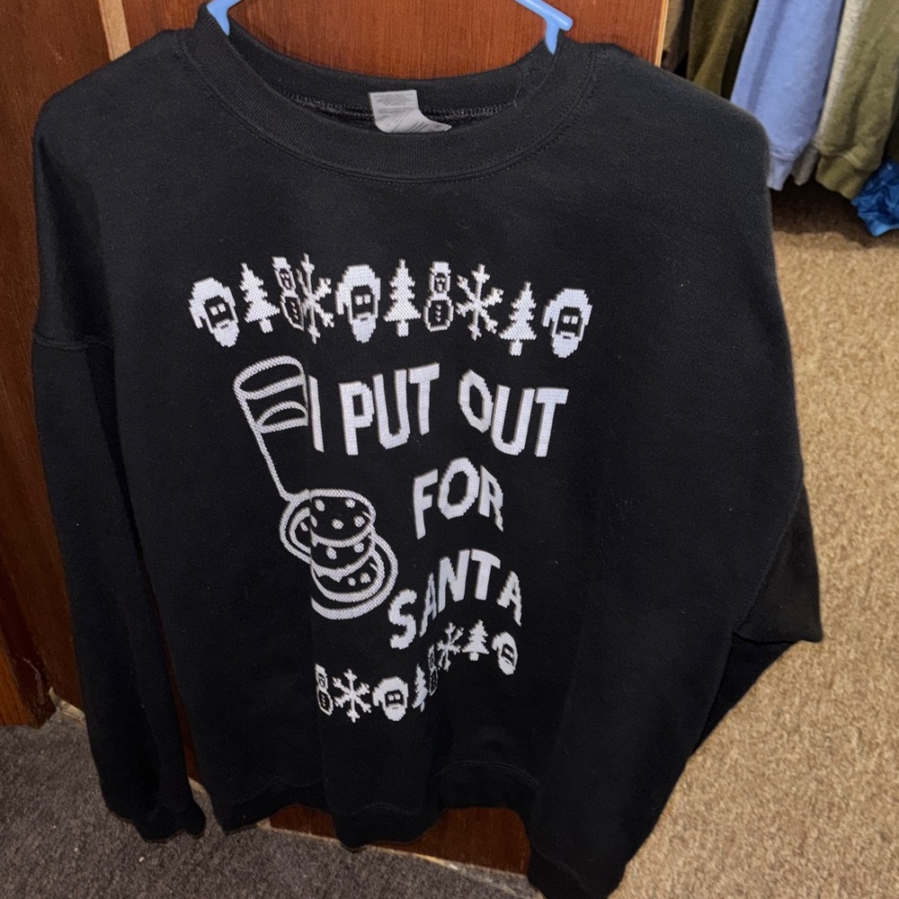 Gildan Black Holiday Graphic Sweatshirt